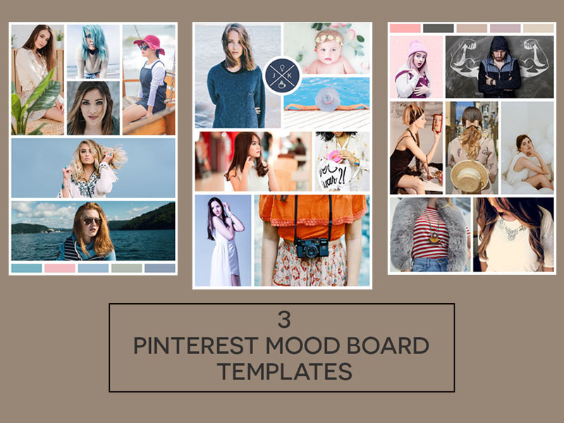 3 Free Pinterest Mood Board Templates by Mohammad Usama for ...