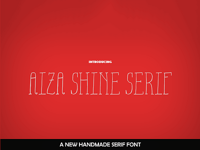 Free Aiza Shine Serif Font card flower font love minimal serif text typography wedding
