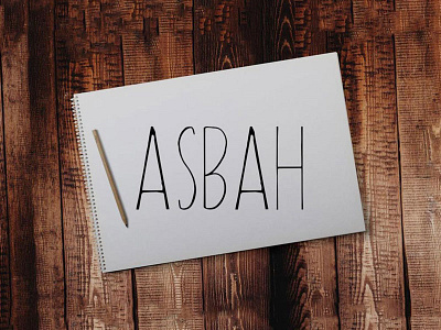 Free Asbah Handmade Font classy esther font hand handmade old retro serif typeface