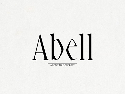 Free Abell Font branding collection commerce digital fashion logo magazine print store