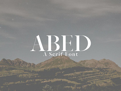 Free Abed Serif Font design display font fonts graphic modern otf stylish text typeface typography unique