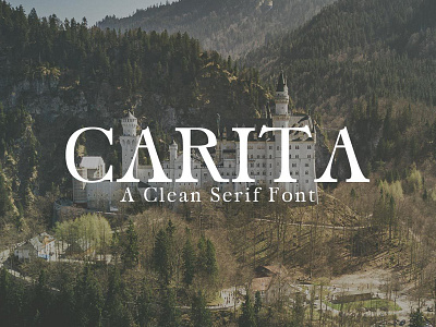 Free Carita Serif Font 90s beautiful branding classic invitation logo logotype serif venice vogue wagner wedding
