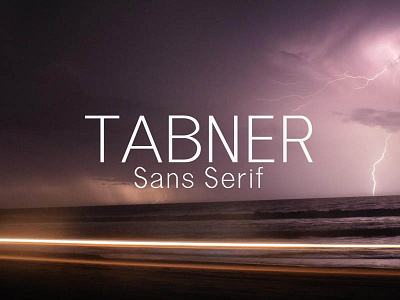 Free Tabner Sans Serif Demo Font font grotesque header letters modern numbers regular sans serif thin typeface uppercase