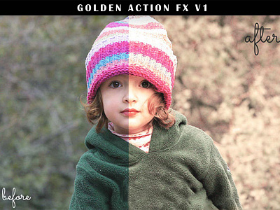 Free 3 Golden Photoshop Actions Ver. 1 actions cs3 family filter filters free photoshop vintage