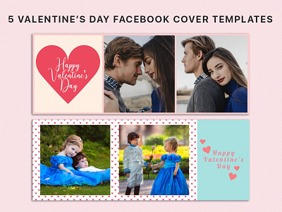 5 Free Valentine’s Day Facebook Cover board day digital marketing minis photographer photography photoshop templates valentines