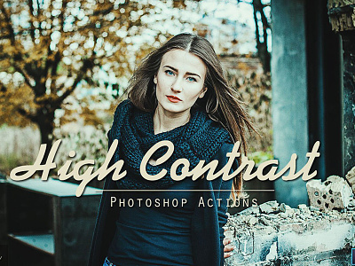 50 High Contrast Photoshop Actions actions colorful editing hdr landscape light photo photography photoshop prsets raw