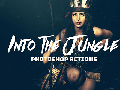 Into the Jungle Photoshop Actions actions adobe atn bundle cc cs3 cs4 cs6 photoshop premium professional set