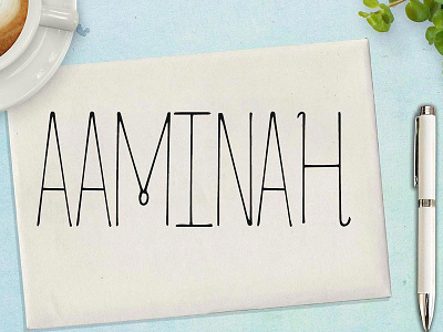 Aaminah Font brush fancy fonts hand lettered handwriting modern retro signature wedding