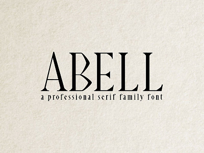 Abell Font 6 Font Family branding collection commerce digital fashion headline logo magazine print serif store title