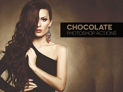 10 Chocolate Photoshop Actions dynamic effect effects fashion glamour magazine magazines makeup photo photography professional studio
