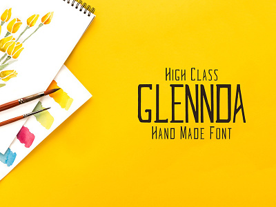 Glennda Handmade Serif 5 Font Family amazing art creative deco design font fonts modern otf outline stylish webfont