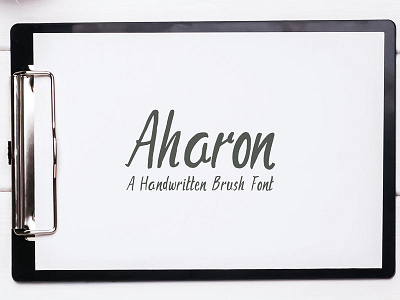 Aharon Handwritten Brush Font brush cute font fonts hand lettered handmade handwriting love lovely