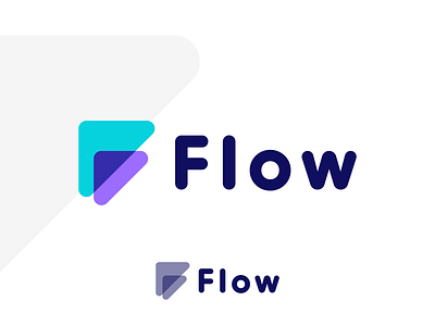 Flow logotype colorful design flow logo logo design logotype sign typography