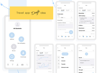 Travelapp concept app concept prototype travel travel app ux