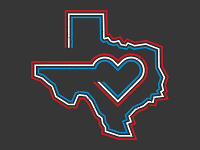 Deep In the Heart art dallas design drawing graphic design illustration illustrator logo retro texas vector