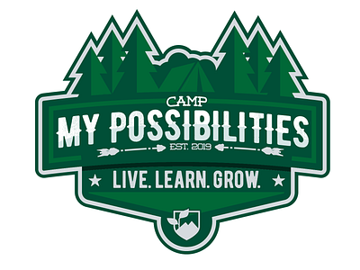 Camp My Possibilities Badge art badge badge design badge logo branding camping design graphic design illustration illustrator logo outdoors typography vector