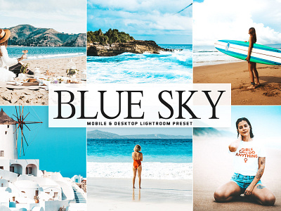 Free Blue Sky Mobile & Desktop Lightroom Preset