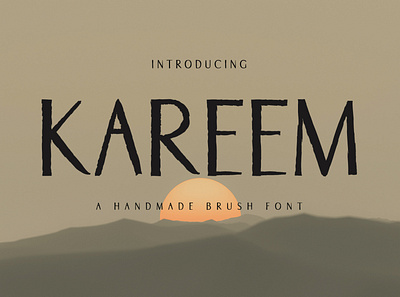 Kareem Brush Font typography font