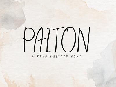 Paiton Handwritten Font