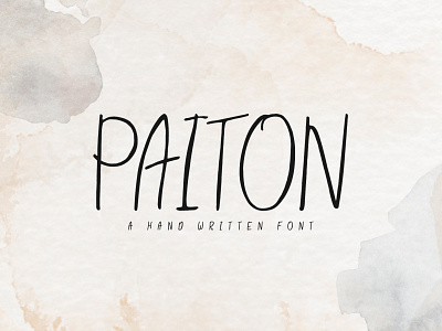 Paiton Handwritten Font playful font