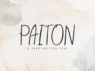 Paiton Handwritten Font