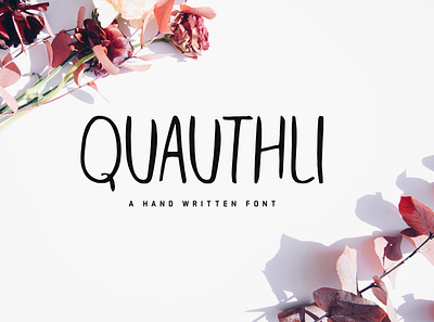 Quauthli Handwritten Font logo font