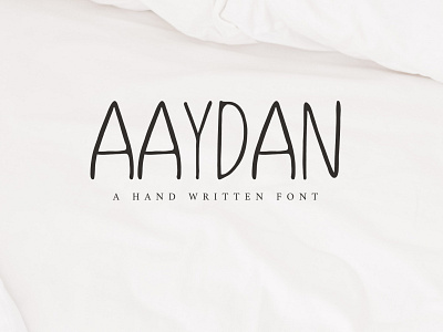 Aaydan Handwritten Font sans serif font support multilingual