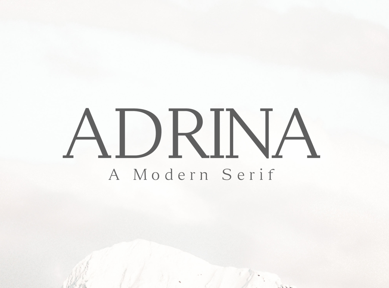 Adrina Serif Font by Farhan Ahmad on Dribbble