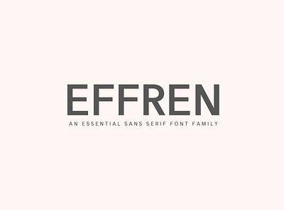 Effren Sans Serif Font sans serif font support multilingual