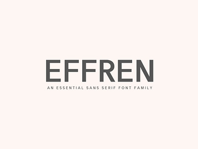 Effren Sans Serif Font