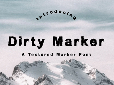Dirty Marker Textured Font marker font texture font typography font