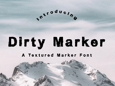 Dirty Marker Textured Font