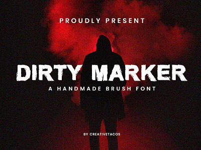 Dirty Marker Brush Font texture font typography font