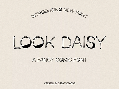 Look Daisy Comic Font