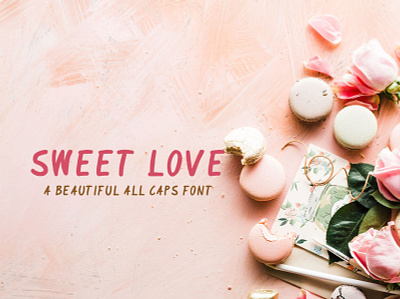 Sweet Love Handwriting Font love font sweet font typography font valentine font
