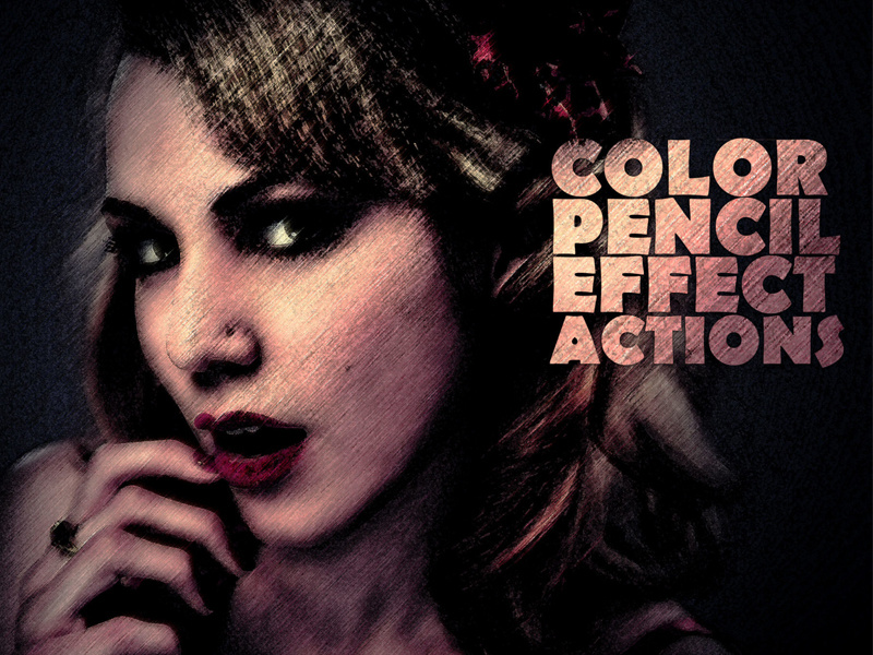 Color Pencil Sketch Photoshop Action By Farhan Ahmad For