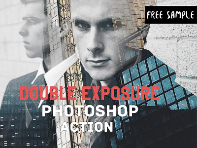 Free Double Exposure Photoshop Actions Ver.1