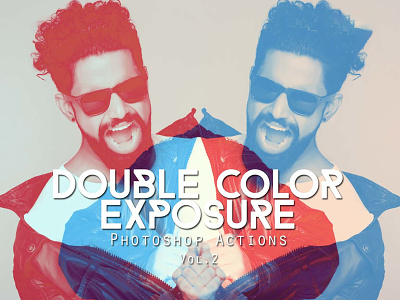 Free Double Color Exposure Photoshop Actions Vol. 2
