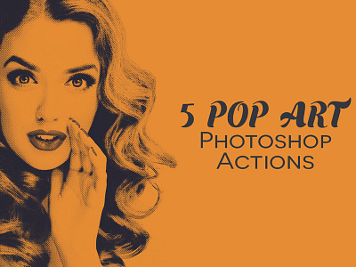 Free Pop Art Photoshop Actions 80s 90s cartoon color corrections duotone halftone instagram effect pop art sketch special tone