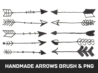 Free Hand Made Arrows Brushes And PNG arrows brush arrows clipart arrows png free clipart handmade arrows