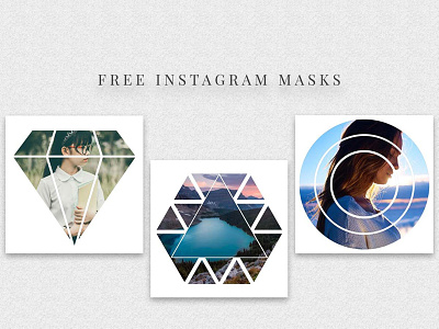 5 Free Instagram Masks PSD Templates