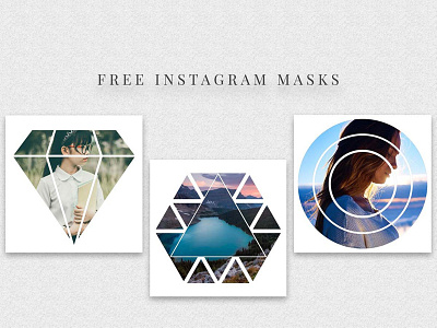 5 Free Instagram Masks PSD Templates blog post blog social pack instagram masks instagram post instagram social media mask social pack mockup photoshop template social media template photo mask web elements