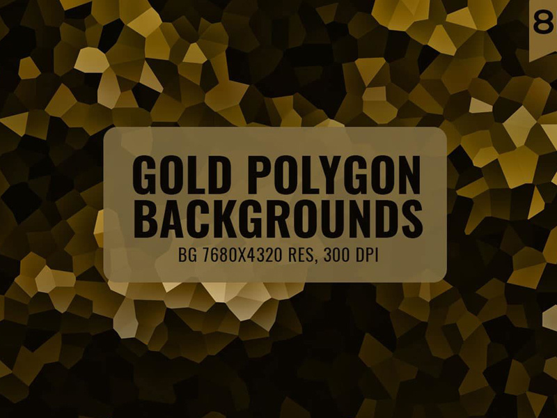 12 Free Gold Polygon Backgrounds set wallpaper triangle pattern mosaic backgound vector polygonal polygon abstract