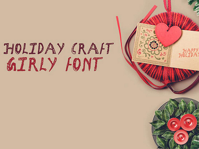 Free Holiday Craft Girly Font cute elegant fancy fonts handlettered header pretty urban wedding writing