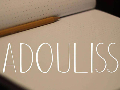 Free Adouliss Font cute elegant fancy fonts handlettered header pretty urban wedding writing