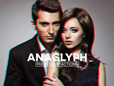 Anaglyph 3D Photoshop Actions 3d action actions anaglyph art artist artistic artwork collectibles photography