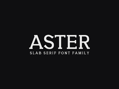 Aster Slab Serif 9 Font Family Pack bold classic display font headline modern retro truetype typography vintage