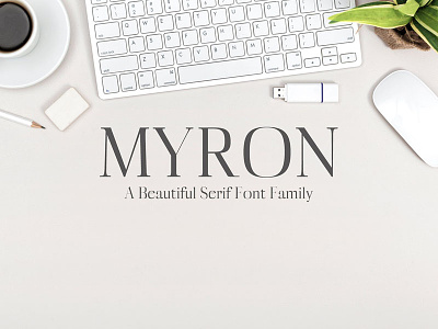 Myron Serif 5 Fonts Family Pack beautiful bold eye-catching font minimalism opentype professional serif thin typeface