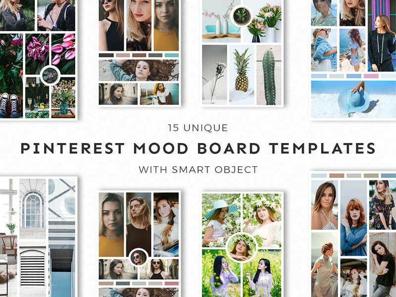 15 Pinterest Mood Board Templates by Farhan Ahmad for CreativeTacos on ...