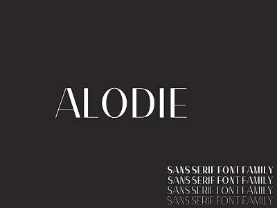 Alodie Sans Serif 4 Font Family Pack beautiful bold clean cool elegant font fonts logo poster text